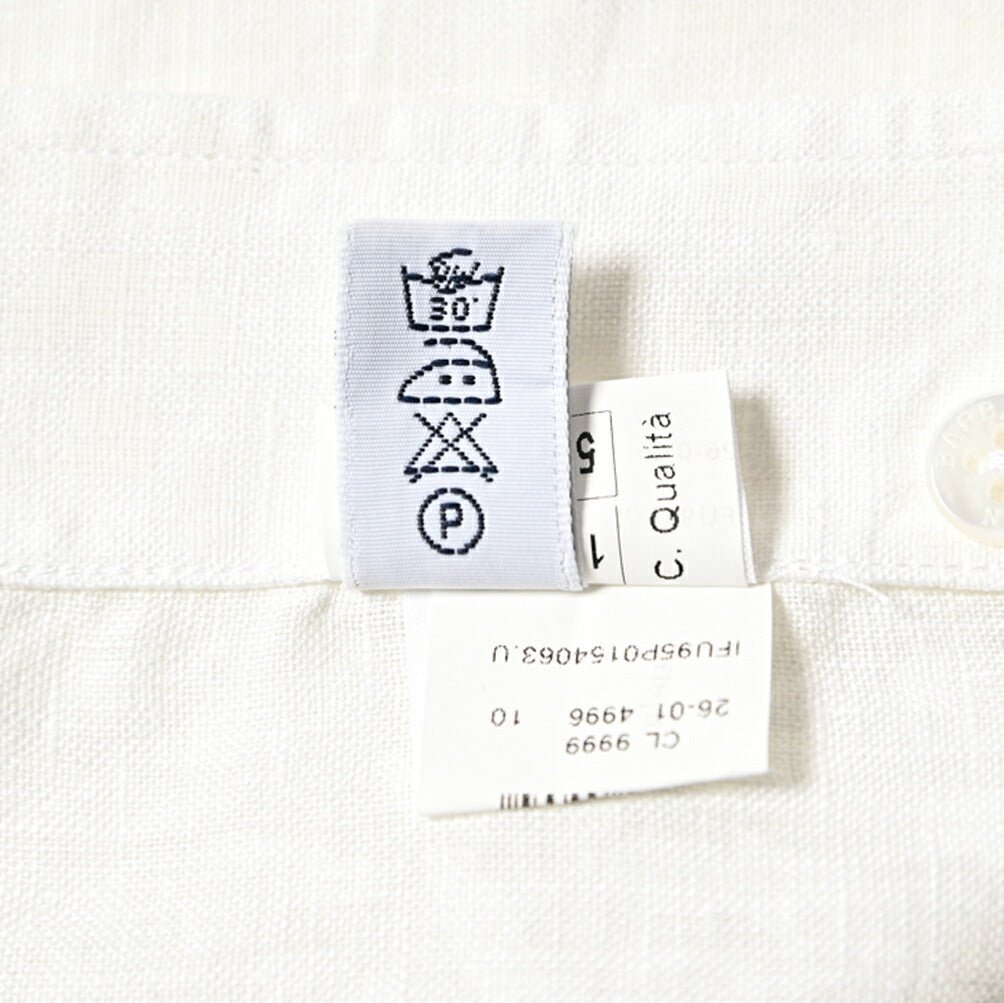 BARBA CULTO リネン100% スキッパーカラーシャツ 開襟シャツ|435699|GUARDAROBA MILANO OFFICIAL STORE