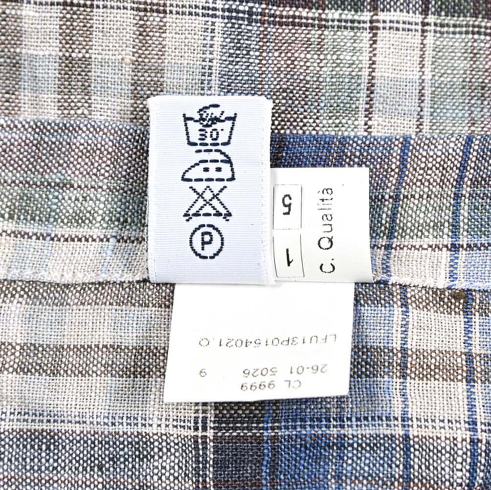 BARBA DANDYLIFE リネン100% ホリゾンタルカラーシャツ|435676|GUARDAROBA MILANO OFFICIAL STORE