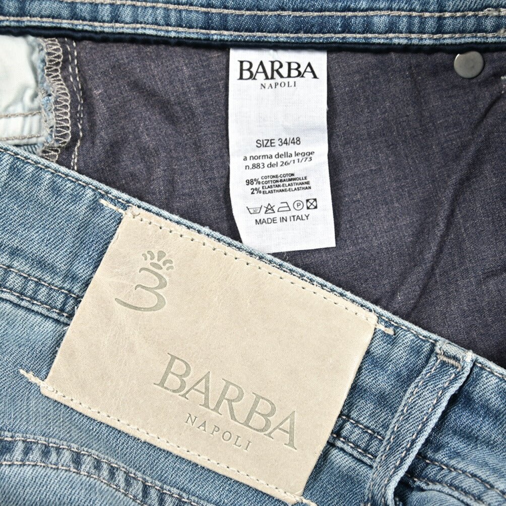 BARBA “FIVE” ストレッチデニム スリムジーンズ ブルー 34 | GUARDAROBA MILANO OFFICIAL STORE