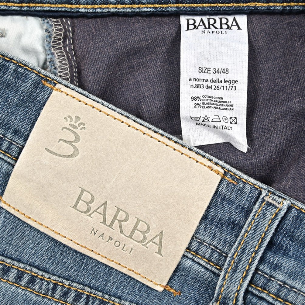 BARBA “FIVE” ストレッチデニム スリムジーンズ ブルー 34 | GUARDAROBA MILANO OFFICIAL STORE