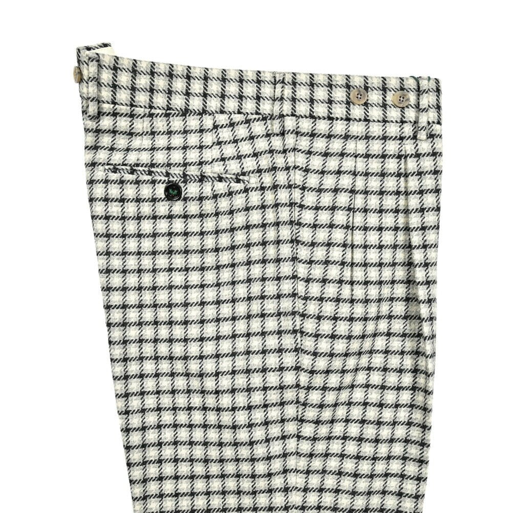 SALE|BERWICH BARBER ヴァージンウールナイロン ツータックスラックス|413527 - 48|GUARDAROBA MILANO OFFICIAL STORE