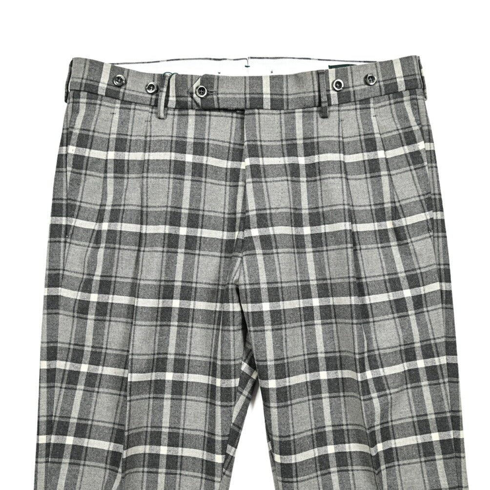 SALE|BERWICH BARBER ストレッチウールコットン ツータックスラックス|413541 - 46|GUARDAROBA MILANO OFFICIAL STORE