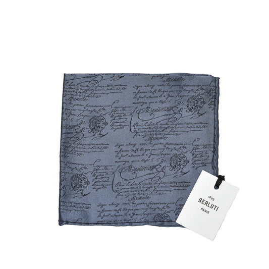 BERLUTI シルク100% スクリット柄ポケットチーフ|421387|GUARDAROBA MILANO OFFICIAL STORE