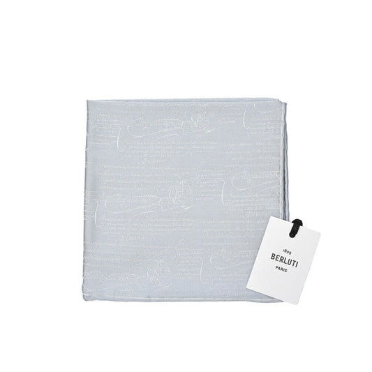 BERLUTI マルベリーシルク100% スクリット柄ポケットチーフ|421391|GUARDAROBA MILANO OFFICIAL STORE