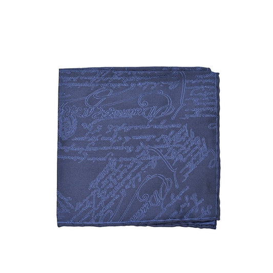 BERLUTI シルク100% スクリット柄ポケットチーフ|421394|GUARDAROBA MILANO OFFICIAL STORE