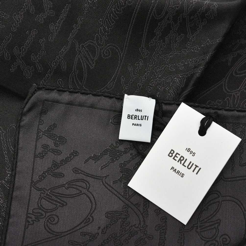 BERLUTI マルベリーシルク100% スクリット柄ポケットチーフ|421395|GUARDAROBA MILANO OFFICIAL STORE