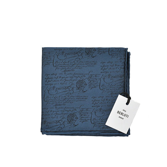 BERLUTI マルベリーシルク100% スクリット柄ポケットチーフ|421397|GUARDAROBA MILANO OFFICIAL STORE