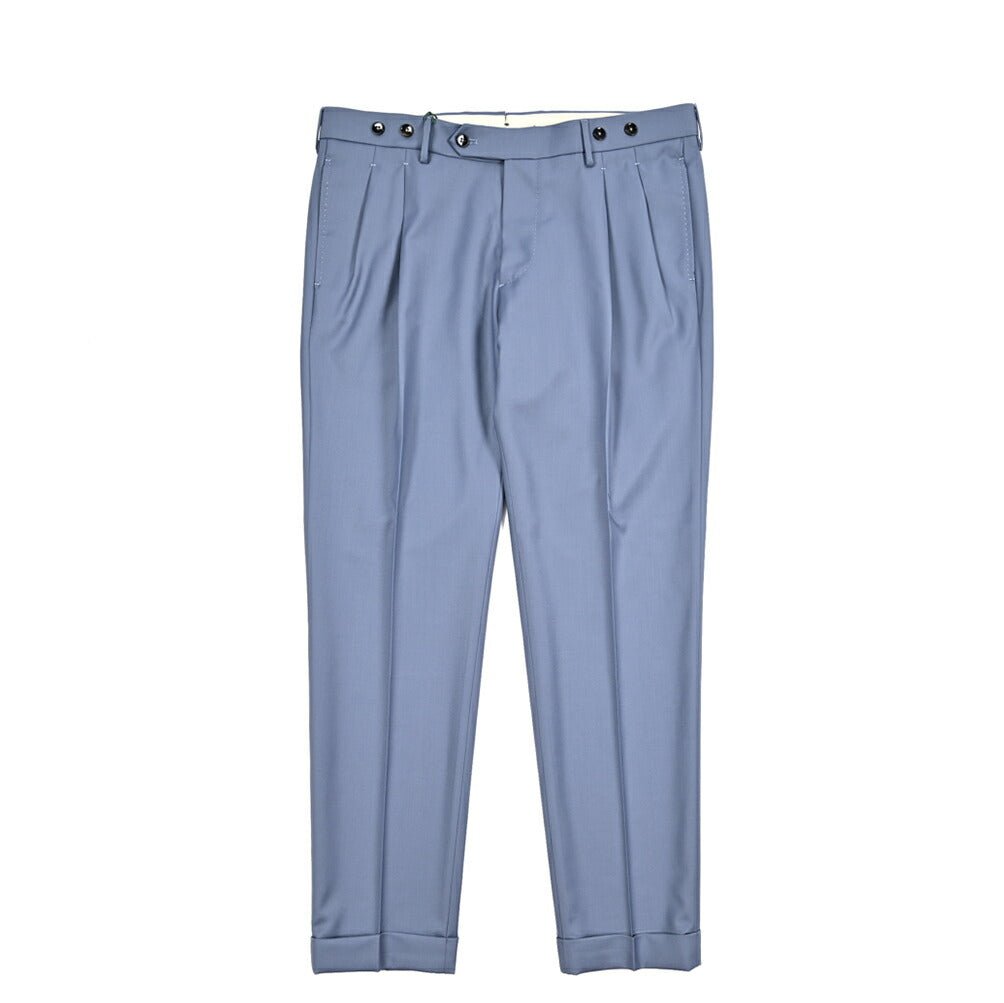 BERWICH "BARBER" ウール100% ツータックスラックス|425472 - 50|GUARDAROBA MILANO OFFICIAL STORE