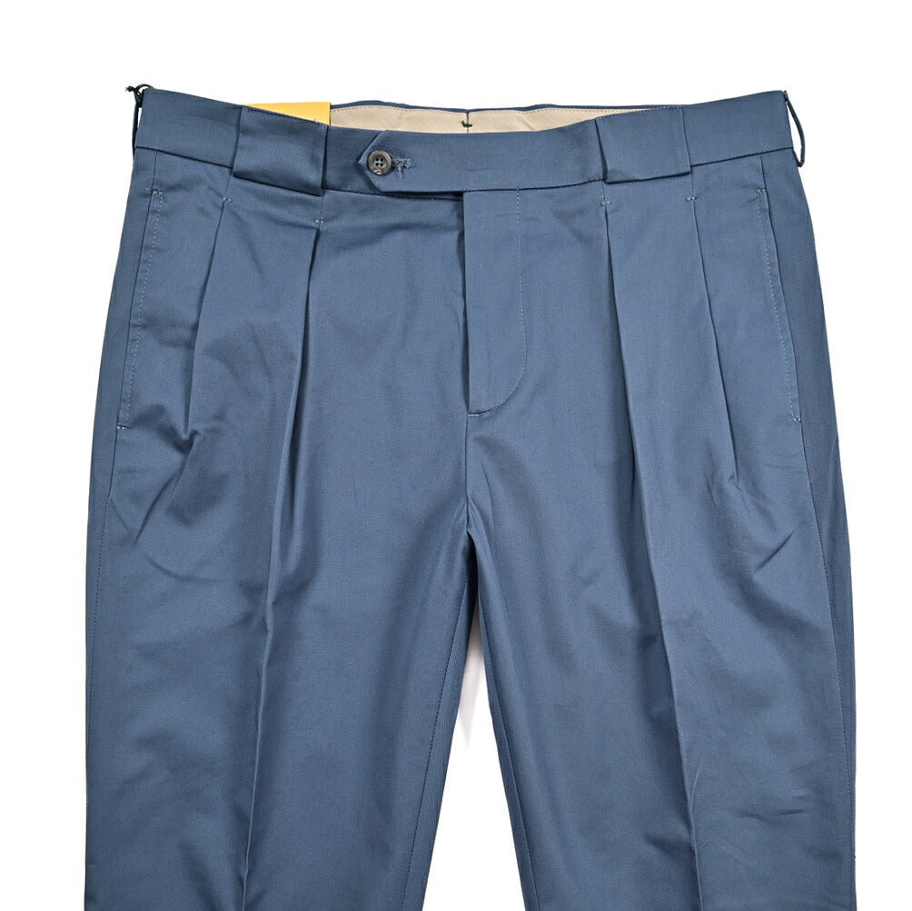 BERWICH "BARBER" ストレッチコットン ツータックスラックス|425192 - 48|GUARDAROBA MILANO OFFICIAL STORE