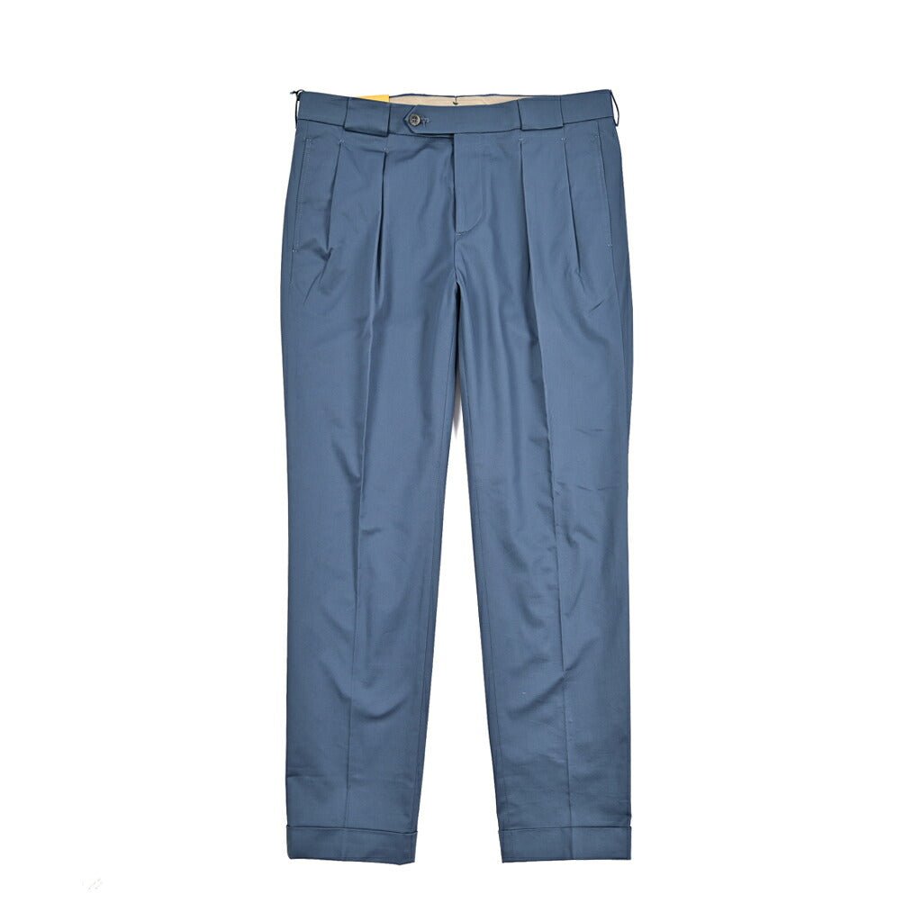 BERWICH "BARBER" ストレッチコットン ツータックスラックス|425192 - 48|GUARDAROBA MILANO OFFICIAL STORE