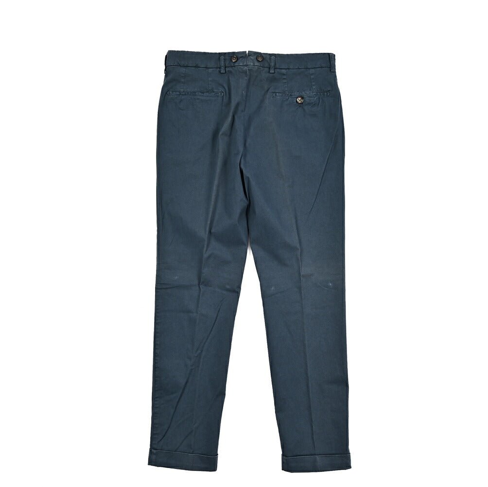 BERWICH "BARBER" ストレッチコットン ツータックスラックス|425198 - 44|GUARDAROBA MILANO OFFICIAL STORE