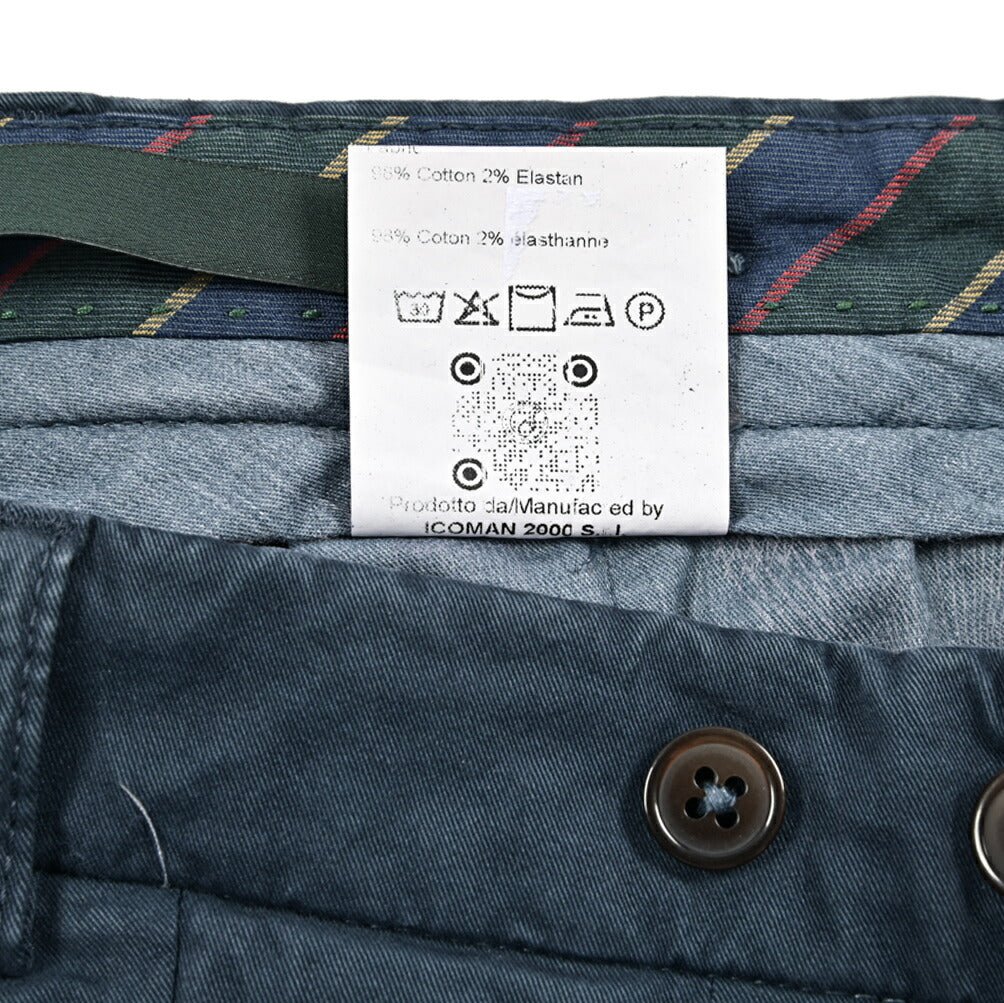 BERWICH "BARBER" ストレッチコットン ツータックスラックス|425198 - 44|GUARDAROBA MILANO OFFICIAL STORE