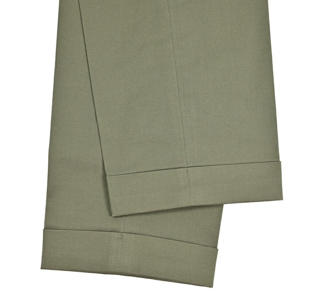 BERWICH "BARBER" ストレッチコットン ツータックスラックス|425479 - 46|GUARDAROBA MILANO OFFICIAL STORE
