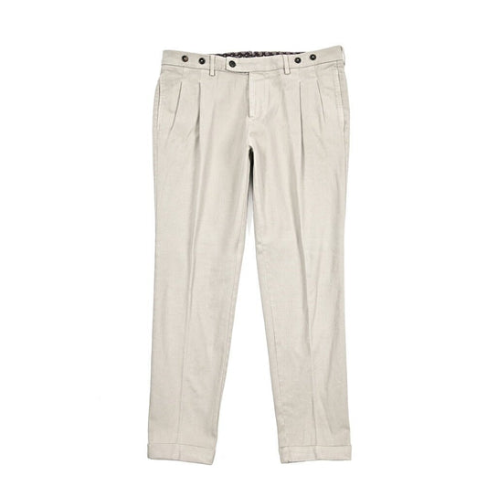 BERWICH "BARBER - GD" ストレッチコットン ツータックパンツ|433619-48|GUARDAROBA MILANO OFFICIAL STORE