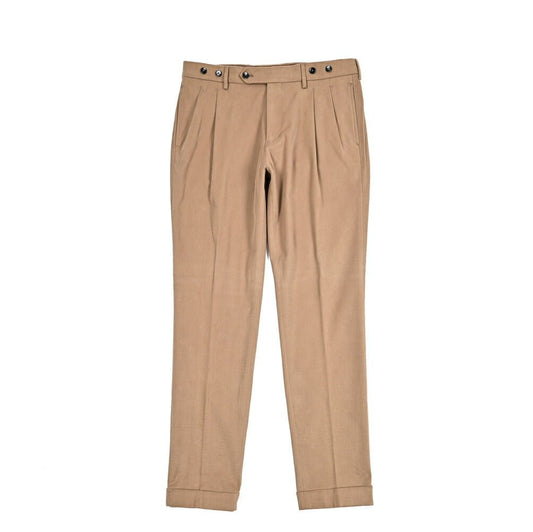 BERWICH "BARBER LONG" ストレッチコットン ツータックパンツ|433630-44|GUARDAROBA MILANO OFFICIAL STORE