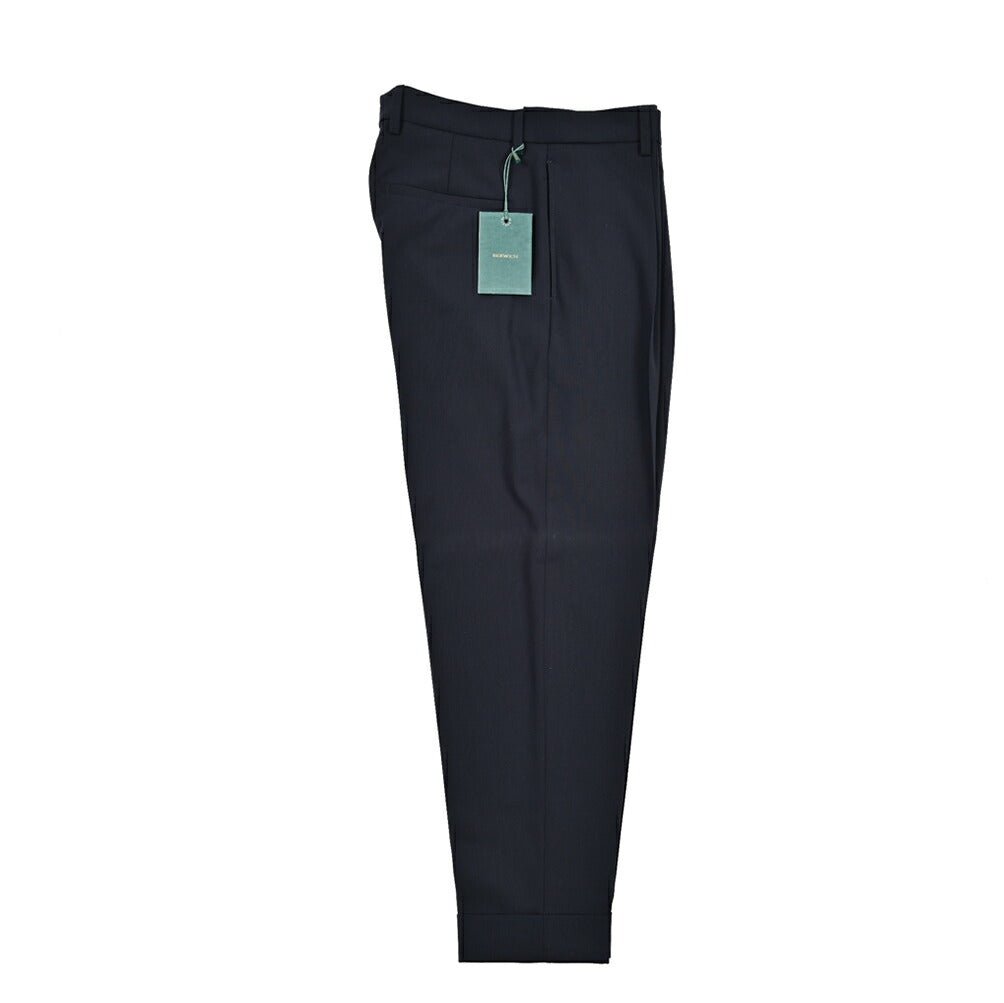 BERWICH "CHIAIA" ヴァージンウール100% ワンタックスラックス|425437 - 46|GUARDAROBA MILANO OFFICIAL STORE