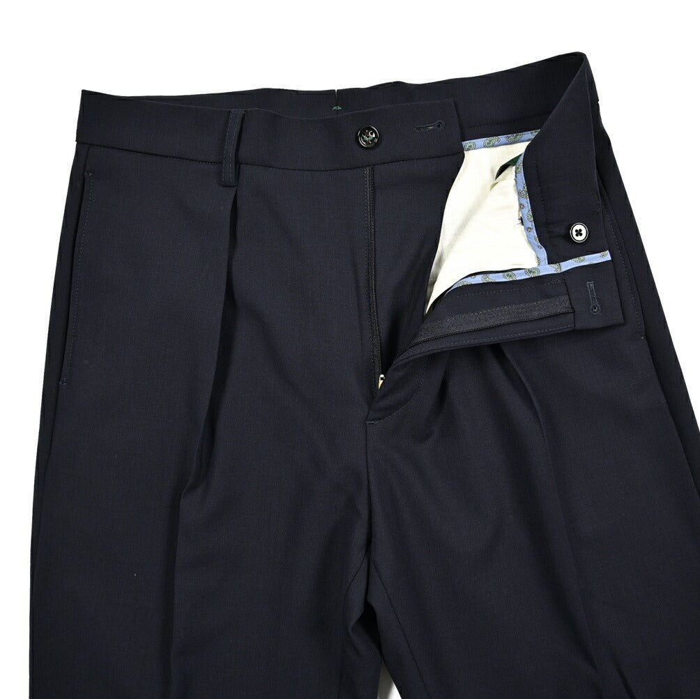 BERWICH "CHIAIA" ヴァージンウール100% ワンタックスラックス|425437 - 46|GUARDAROBA MILANO OFFICIAL STORE