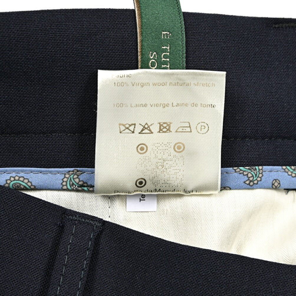 BERWICH "CHIAIA" ヴァージンウール100% ワンタックスラックス|425437 - 46|GUARDAROBA MILANO OFFICIAL STORE