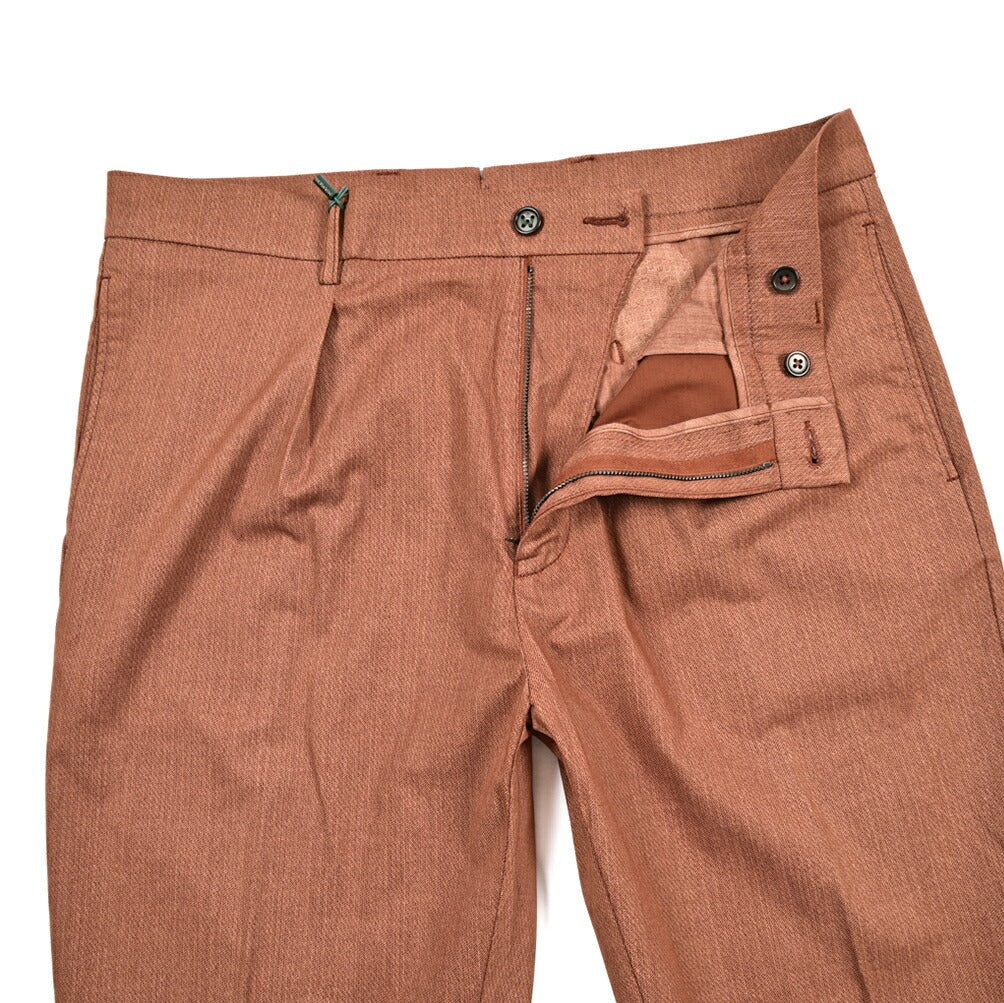 BERWICH "CHIAIA" ストレッチコットン ワンタックパンツ|425394 - 46|GUARDAROBA MILANO OFFICIAL STORE