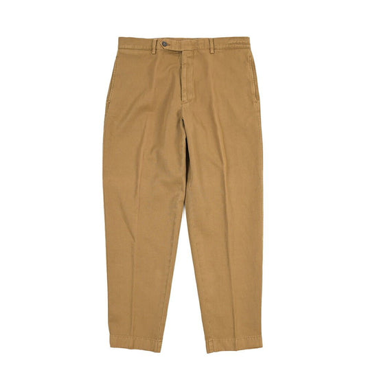 BERWICH “CHIAIA FF-GD” リネン混コットン ノータックパンツ ブラウン(old280) 46 | GUARDAROBA MILANO OFFICIAL STORE