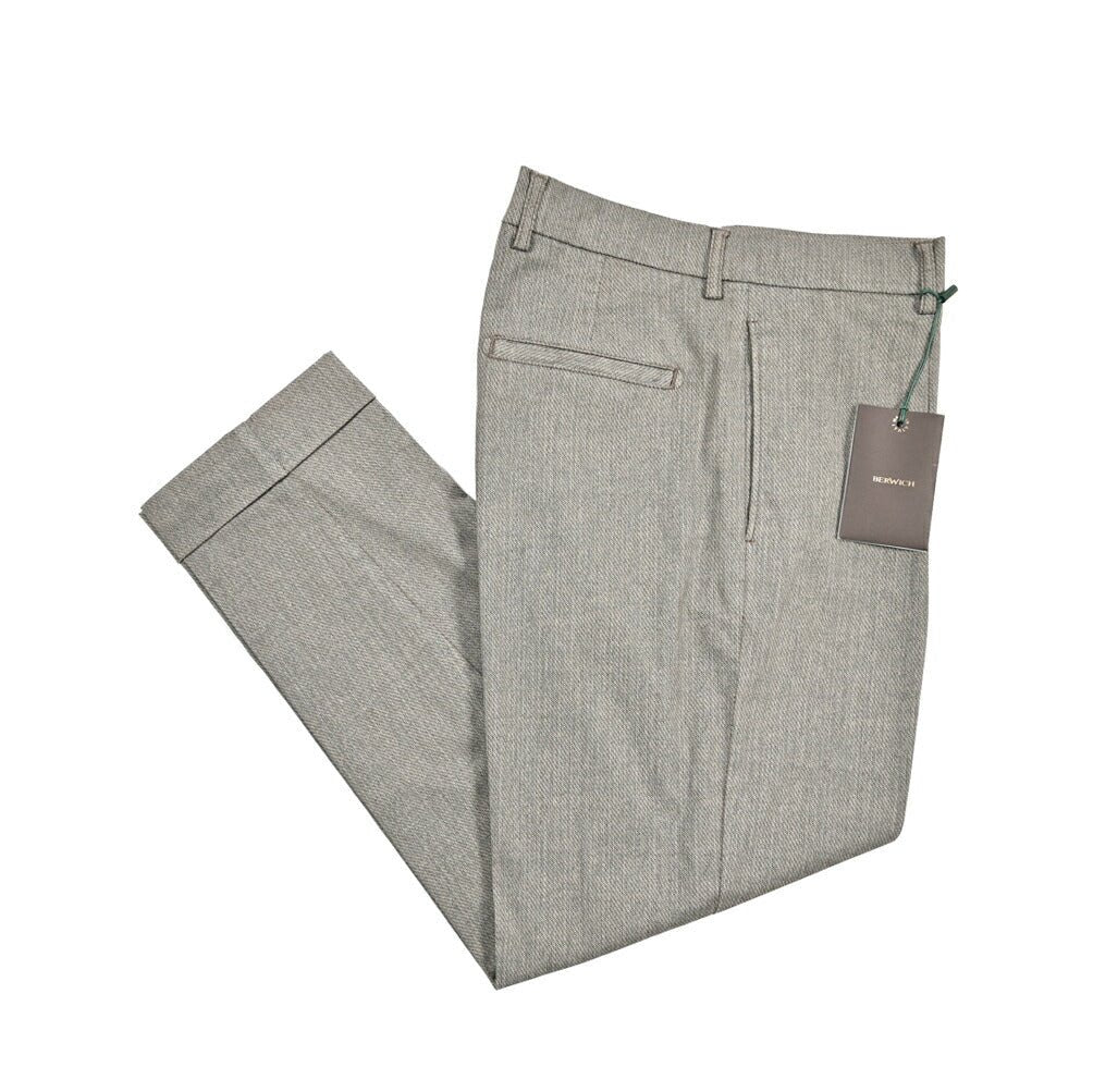 BERWICH "CHIAIA GD" ストレッチコットン ワンタックパンツ|425400 - 46|GUARDAROBA MILANO OFFICIAL STORE