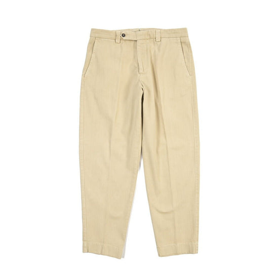 BERWICH “CHIAIAFF - GD” コットン100% ノータックチノパンツ ベージュ(old722) 48 | GUARDAROBA MILANO OFFICIAL STORE