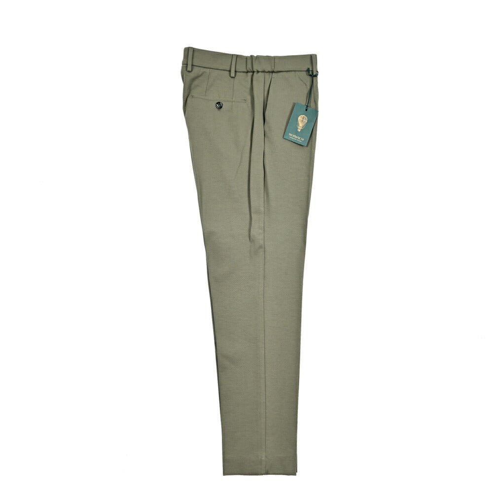 BERWICH "GLOBE" ビスコース混 ノータックジャージーパンツ|425204|GUARDAROBA MILANO OFFICIAL STORE
