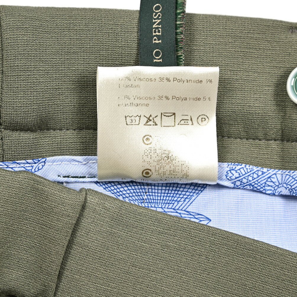 BERWICH "GLOBE" ビスコース混 ノータックジャージーパンツ|425204|GUARDAROBA MILANO OFFICIAL STORE