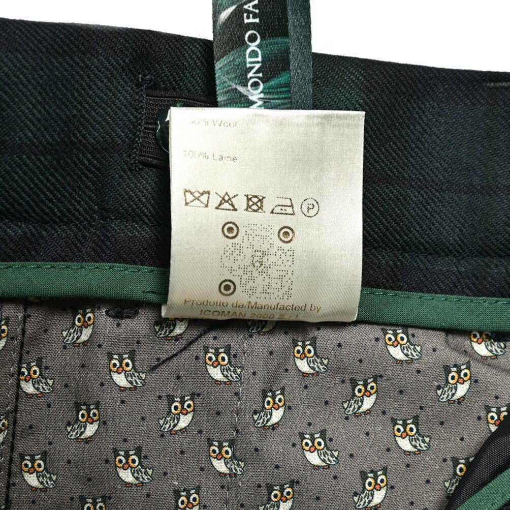 《キッズ》BERWICH I PICCOLI FEDE ウール100% ワンタックスラックス ブラックウォッチ|414373|GUARDAROBA MILANO OFFICIAL STORE