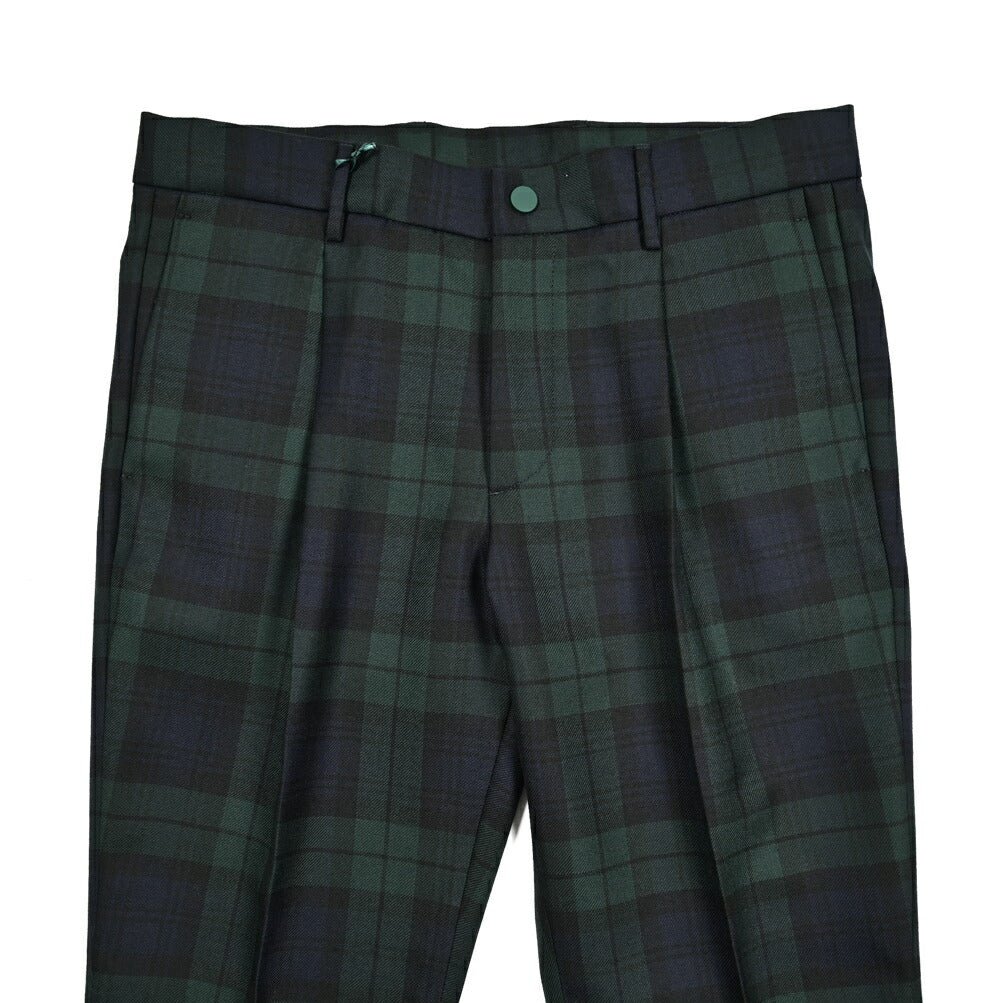 《キッズ》BERWICH I PICCOLI FEDE ウール100% ワンタックスラックス ブラックウォッチ|414373|GUARDAROBA MILANO OFFICIAL STORE