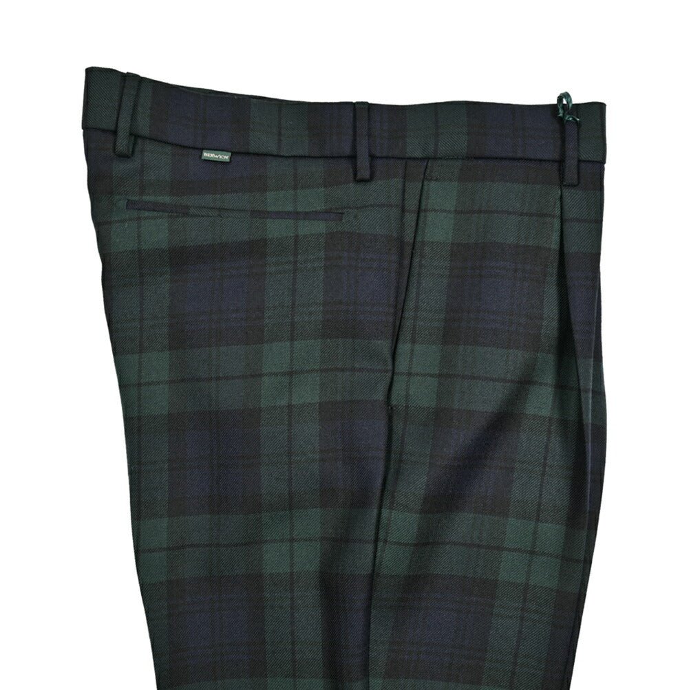 《キッズ》BERWICH I PICCOLI FEDE ウール100% ワンタックスラックス ブラックウォッチ|414373|GUARDAROBA MILANO OFFICIAL STORE