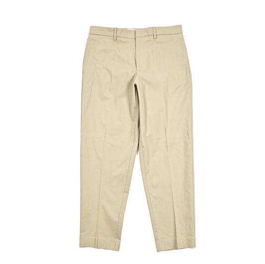BERWICH “LUCANO CROP” ストレッチコットンチノ ノータックパンツ ベージュ(beige) 46 | GUARDAROBA MILANO OFFICIAL STORE