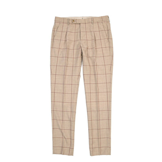BERWICH “MORELLO 1P” トロピカルウール100% ワンタックスラックス ブラウン(tobacco) 48 | GUARDAROBA MILANO OFFICIAL STORE