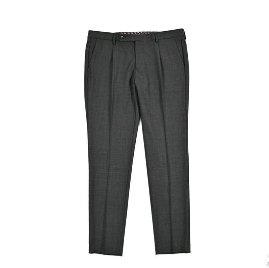 BERWICH "MORELLO 1P" ストレッチウール ワンタックスラックス グレー(charco) 54 | GUARDAROBA MILANO OFFICIAL STORE