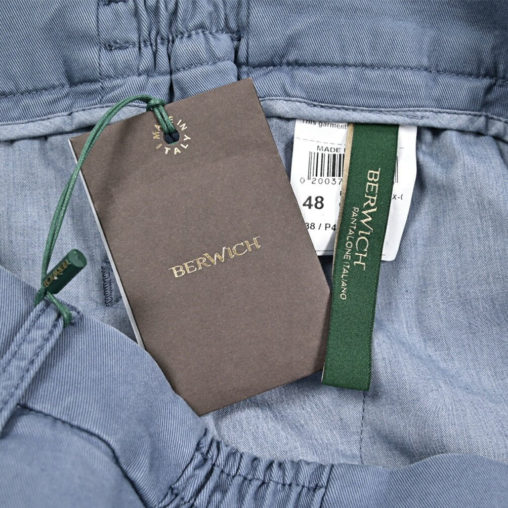 BERWICH "MORELLO" ストレッチコットン ノータックスリムパンツ|423752|GUARDAROBA MILANO OFFICIAL STORE