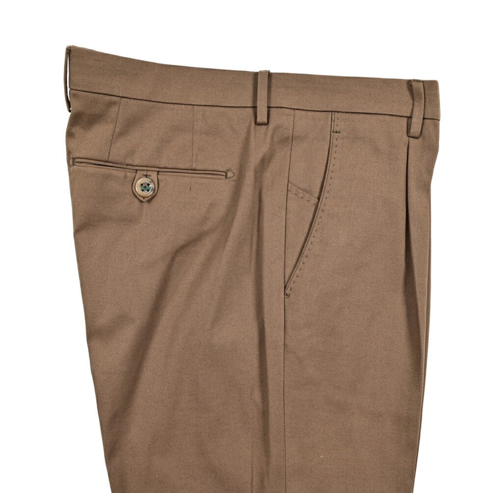 BERWICH "MORELLO" ストレッチコットン ワンタックスリムパンツ|425179 - 46|GUARDAROBA MILANO OFFICIAL STORE