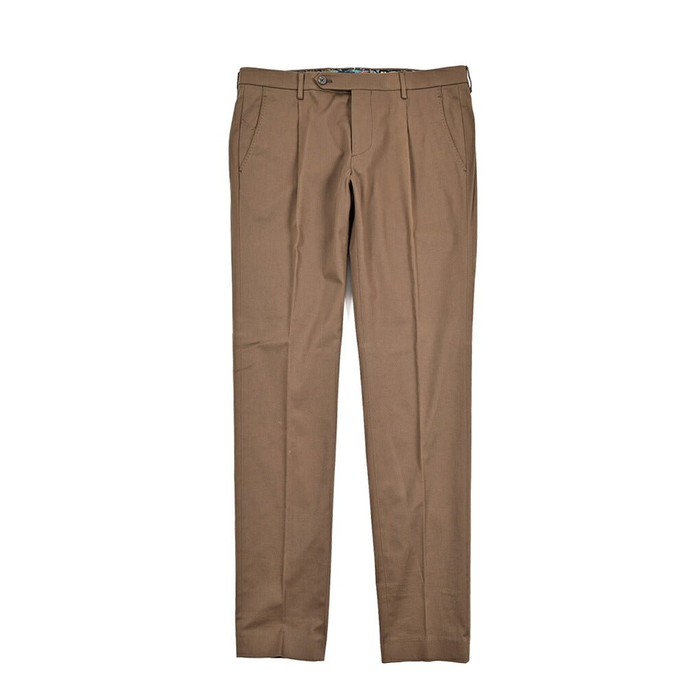 BERWICH "MORELLO" ストレッチコットン ワンタックスリムパンツ|425179 - 46|GUARDAROBA MILANO OFFICIAL STORE