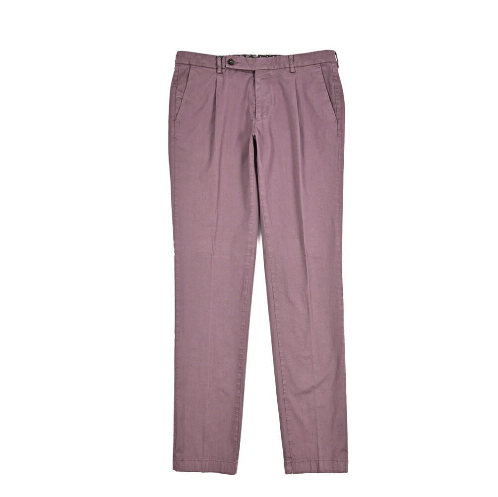 BERWICH "MORELLO" ストレッチコットン ワンタックスリムパンツ|425187 - 44|GUARDAROBA MILANO OFFICIAL STORE