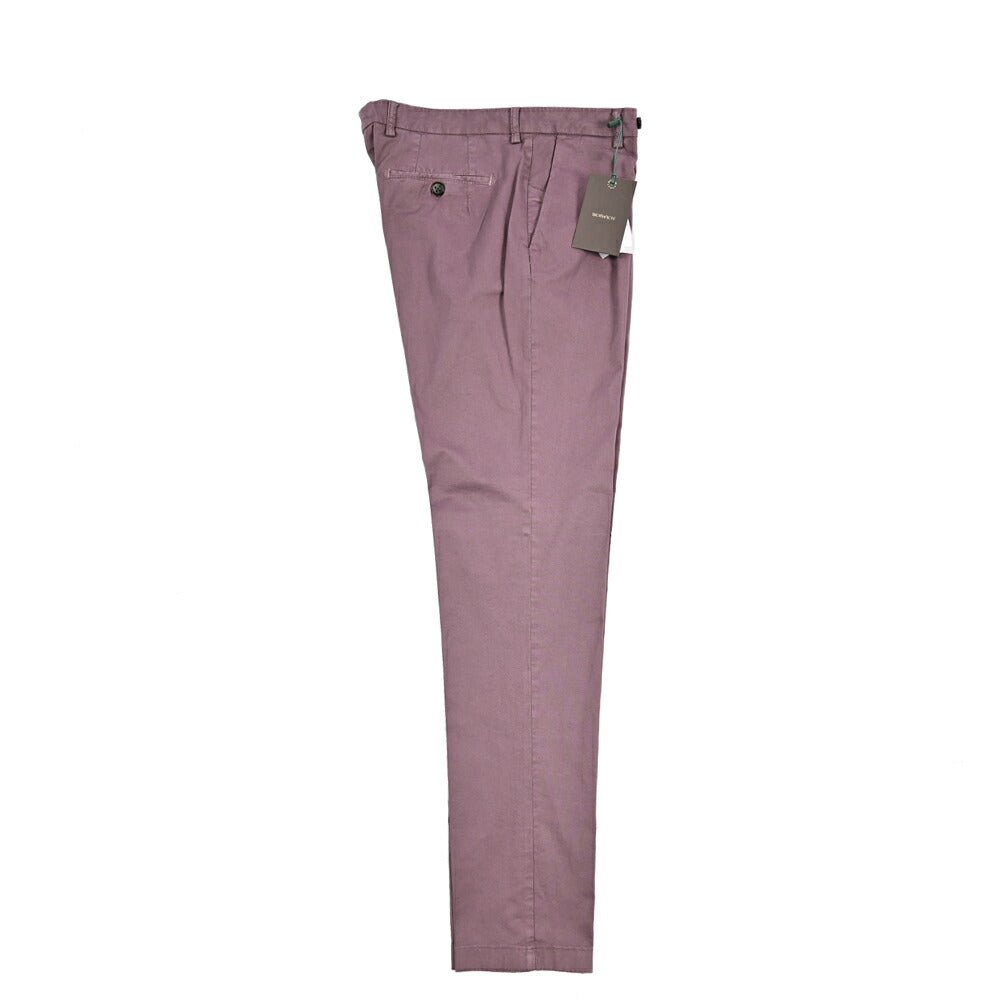 BERWICH "MORELLO" ストレッチコットン ワンタックスリムパンツ|425187 - 44|GUARDAROBA MILANO OFFICIAL STORE