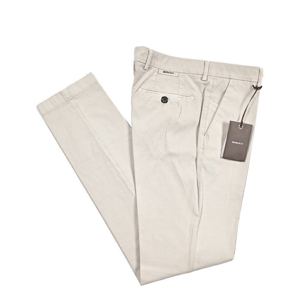 BERWICH "MORELLO" ストレッチコットン ノータックスリムパンツ|425196 - 48|GUARDAROBA MILANO OFFICIAL STORE