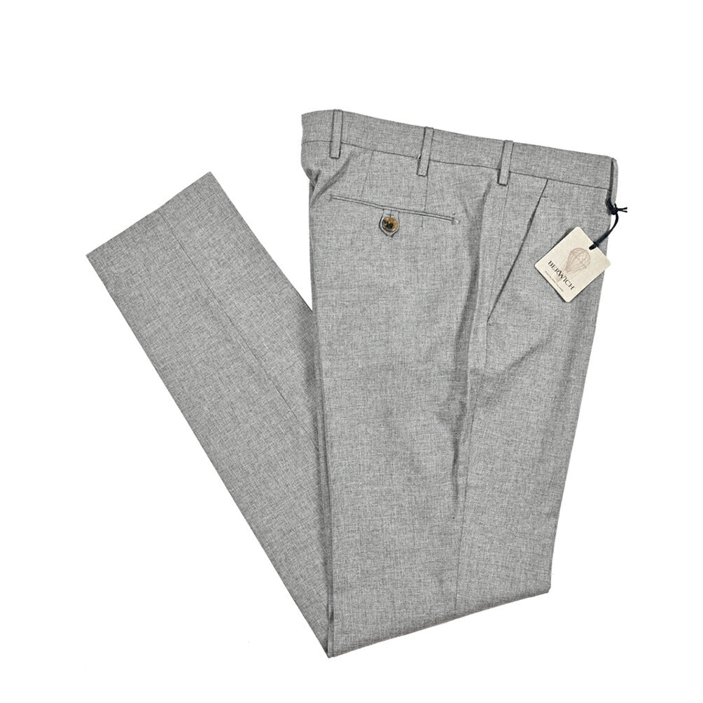 BERWICH "MORELLO" ウールコットン ノータックスリムパンツ|425206 - 46|GUARDAROBA MILANO OFFICIAL STORE