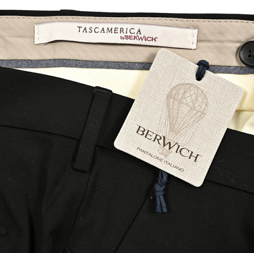BERWICH "MORELLO" ストレッチコットン ノータックスリムパンツ|425225 - 48|GUARDAROBA MILANO OFFICIAL STORE