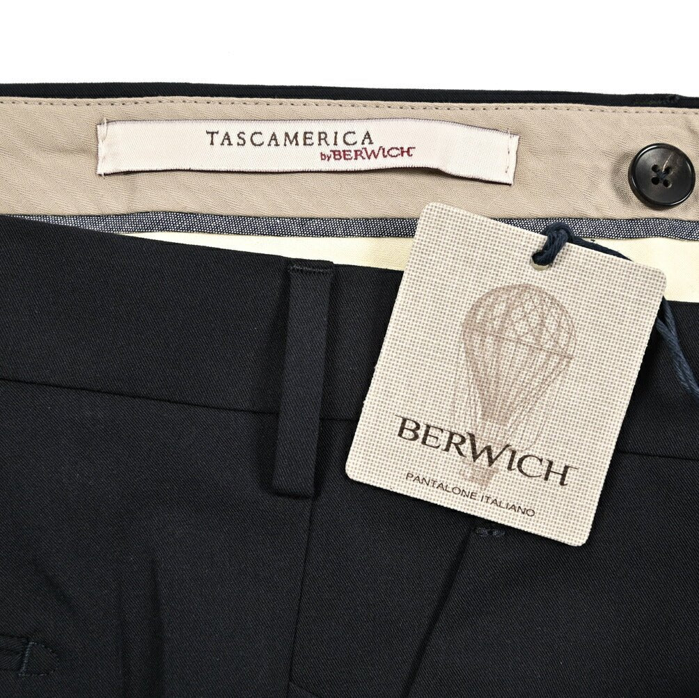 BERWICH "MORELLO" ビスコース混 ノータックストレッチパンツ|425239 - 46|GUARDAROBA MILANO OFFICIAL STORE