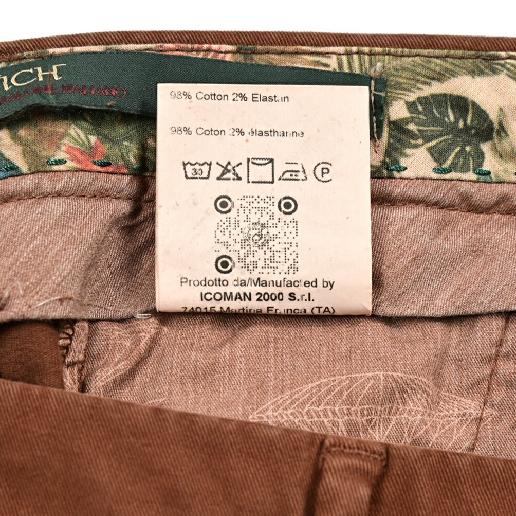 SALE|BERWICH MORELLO ストレッチコットン ノータックチノスラックス|414305|GUARDAROBA MILANO OFFICIAL STORE
