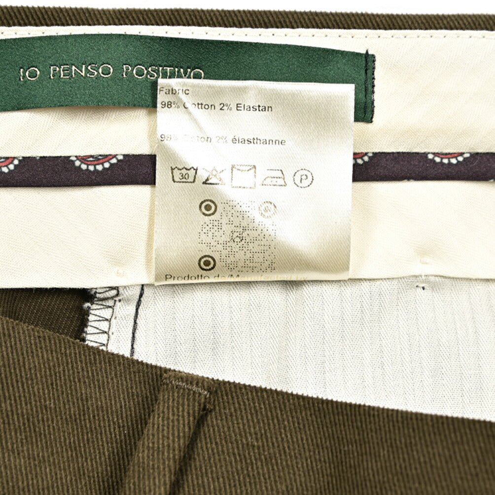 BERWICH "MORELLO" ストレッチコットン ノータックパンツ|433935-46|GUARDAROBA MILANO OFFICIAL STORE