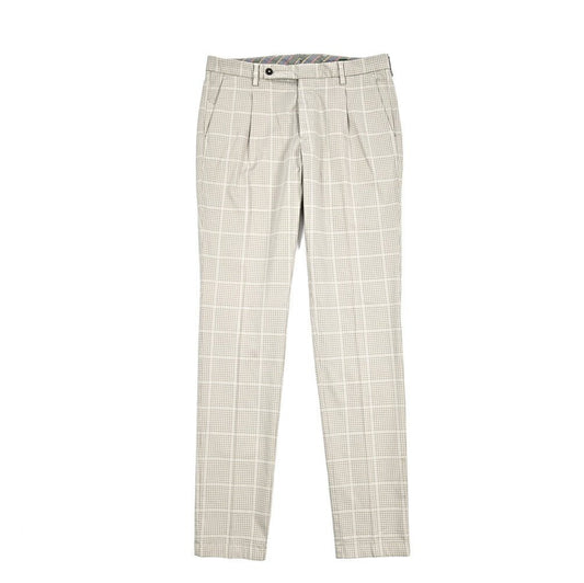BERWICH "MORELLO" ストレッチコットン ワンタックパンツ グレージュ(pomice008) 48 | GUARDAROBA MILANO OFFICIAL STORE