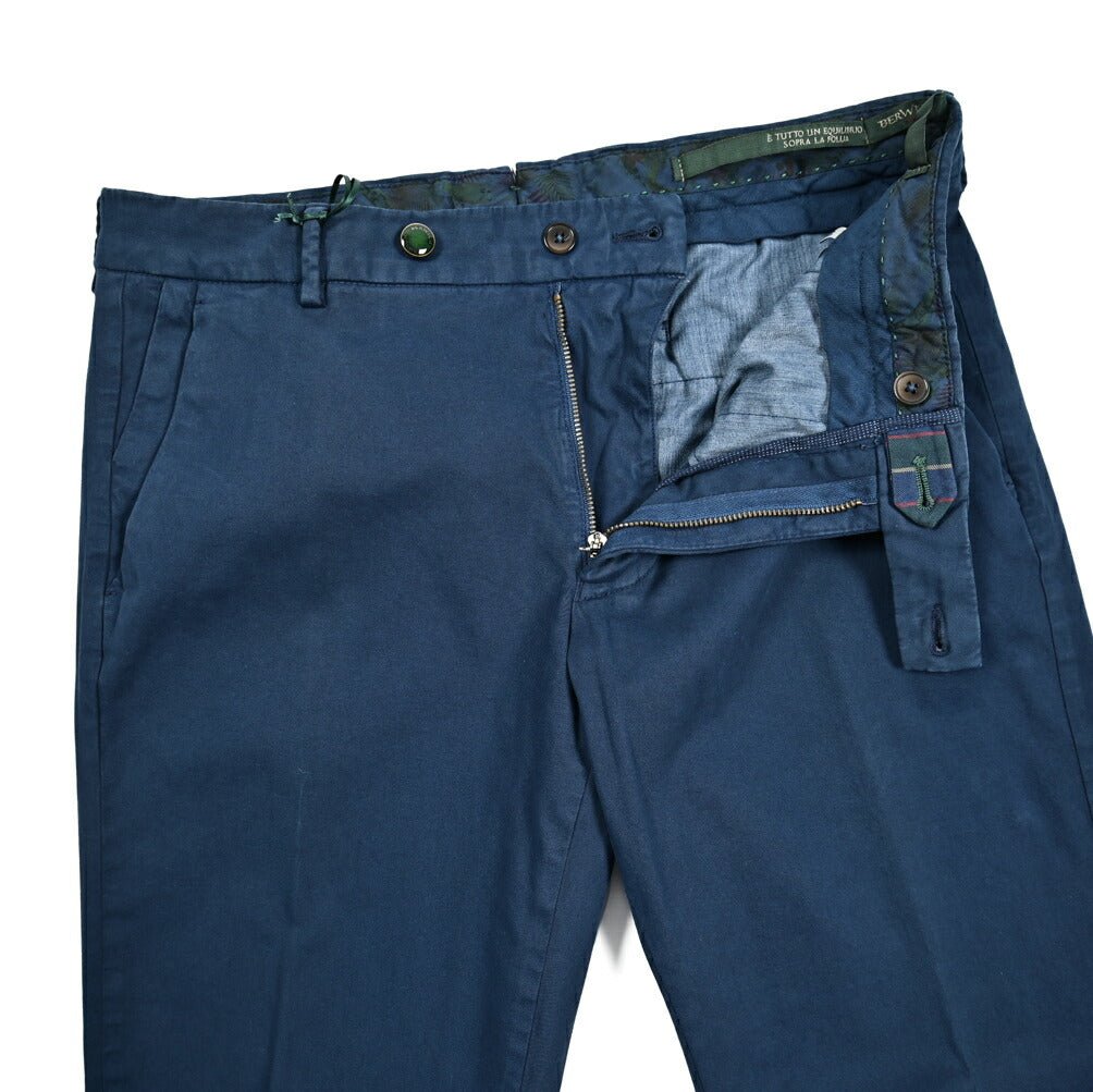 SALE|BERWICH MORELLO ストレッチコットン ノータックチノスラックス|414330|GUARDAROBA MILANO OFFICIAL STORE