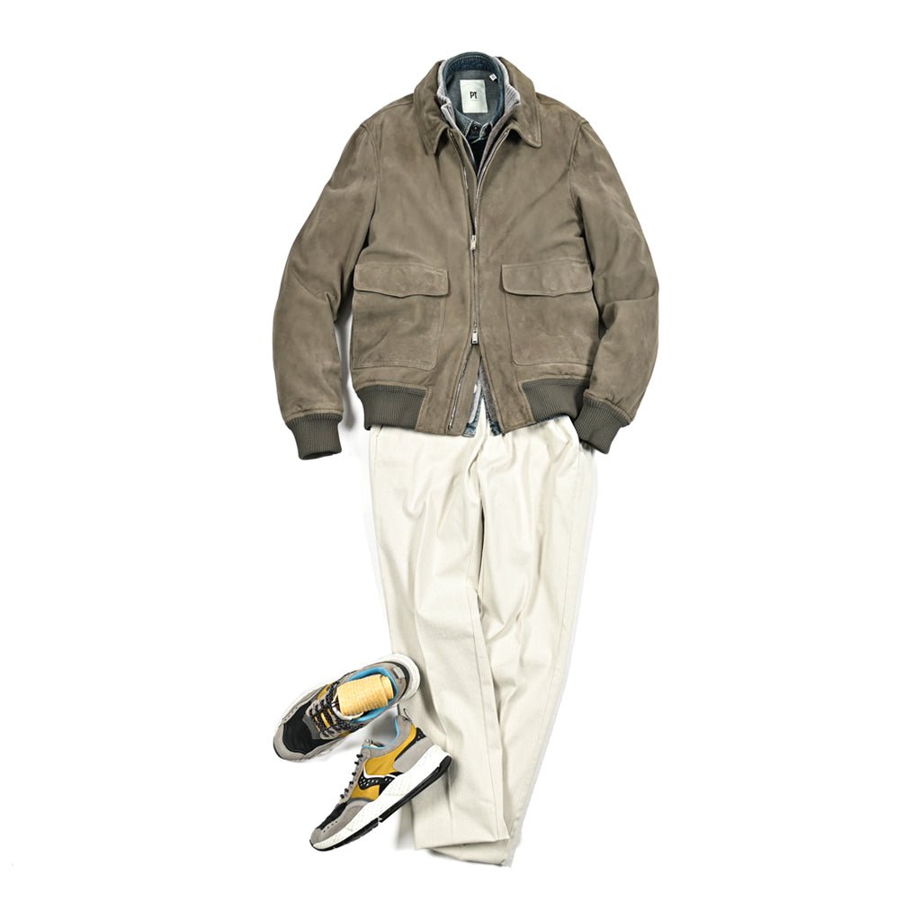 SALE|BERWICH MORELLO ストレッチコットン ノータックスラックス|411990 - 46|GUARDAROBA MILANO OFFICIAL STORE