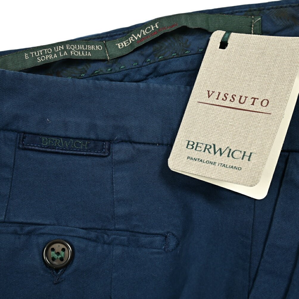SALE|BERWICH MORELLO ストレッチコットン ノータックチノスラックス|414330|GUARDAROBA MILANO OFFICIAL STORE