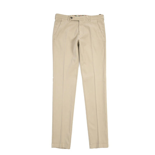 BERWICH “MORELLO - GD” ビスコース混コットン ノータックチノパンツ ベージュ(beige208) 54 | GUARDAROBA MILANO OFFICIAL STORE